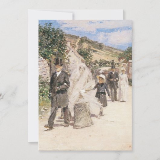 Invitation La Marche nuptiale de Theodore Robinson (Devant)