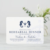 Invitation La Marée de l'amour | Repas à thème Seahorse Dîner (Debout devant)