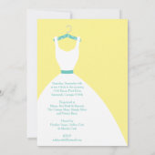 Invitation La Marée des nuptiaux sur le cintre - Jaune, rose (Dos)