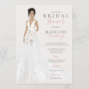 Invitation La mariée à la Fête de l'mariée de Mariage de dent