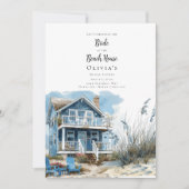 Invitation La mariée à la Fête des mariées Beach House (Devant)
