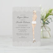 Invitation La mariée aux culottes Lacy Lingerie Shower (Debout devant)