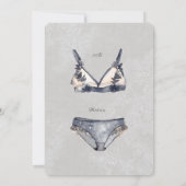 Invitation La mariée aux culottes Lacy Lingerie Shower (Dos)