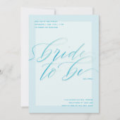 Invitation La mariée bleue | Fête des mariées de script moder (Devant)