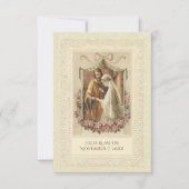 Invitation La mariée catholique traditionnelle Mariage (Devant)