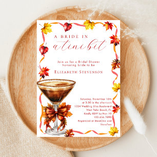 Invitation La mariée d'automne dans une très petite bridal sh