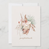 Invitation La mariée de Boho dans la Fête de l'mariée Mariage (Dos)