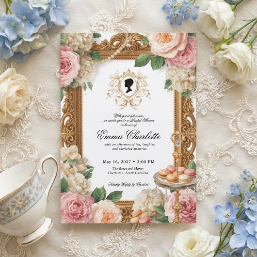 Invitation La mariée de la saison Regency Bridal Shower