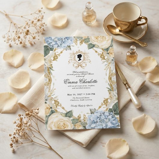 Invitation La mariée de la saison Regency Bridal Shower