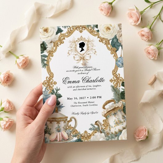 Invitation La mariée de la saison Regency Bridal Shower