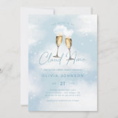 Invitation La mariée est au septième ciel Brunch de mariage a (Devant)