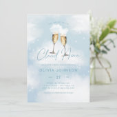 Invitation La mariée est au septième ciel Brunch de mariage a (Debout devant)