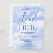 Invitation La Mariée Est Sur Cloud Neuf Fête des mariées (Devant)