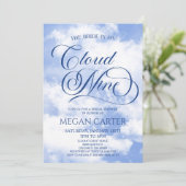 Invitation La Mariée Est Sur Cloud Neuf Fête des mariées (Debout devant)