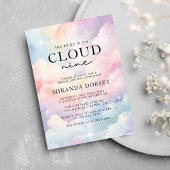 Invitation La Mariée Est Sur Cloud Neuf Fête des mariées