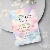 Invitation La Mariée Est Sur Cloud Neuf Fête des mariées