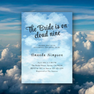 Invitation La mariée est sur un nuage Bridal Shower