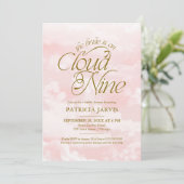 Invitation La mariée est sur un nuage QR Code Enterrement de (Debout devant)
