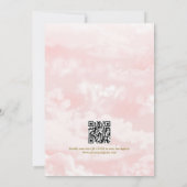 Invitation La mariée est sur un nuage QR Code Enterrement de (Dos)