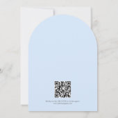 Invitation La mariée est sur un nuage QR Code Enterrement de (Dos)