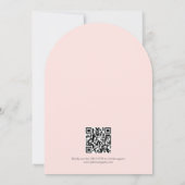 Invitation La mariée est sur un nuage QR Code Enterrement de  (Dos)