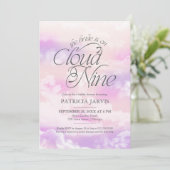 Invitation La mariée est sur un nuage QR Code Enterrement de  (Debout devant)