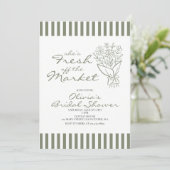 Invitation La mariée fraîchement débarquée du marché (Debout devant)