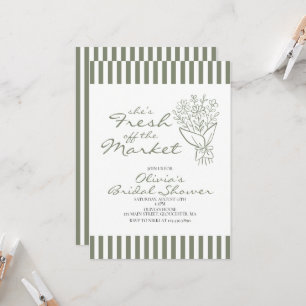 Invitation La mariée fraîchement débarquée du marché