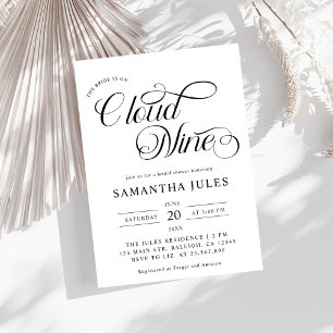 Invitation La Mariée Minimaliste Est Sur Cloud Neuf Fêtes des