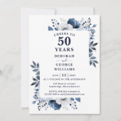 Invitation La Marine Accueille À 50 Anniversaire Mariage (Devant)