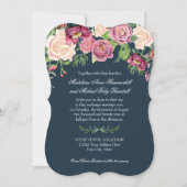 Invitation La marine Bourgogne d'hiver d'automne d'aquarelle (Devant)