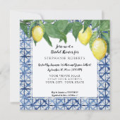 Invitation La marine de Shibori et la Fête de l'mariée Citrus (Devant)