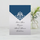 Invitation La marine et l'argent s'envolent après la fête des (Debout devant)