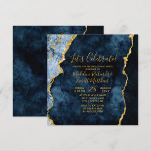 Invitation La Marine Fêtons l'invitation de la fête d'engagem