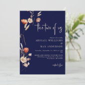 Invitation La Marine Les deux de nous Boho Mariage (Debout devant)