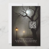 Invitation La méchante sorcière adulte Halloween effrayante (Dos)