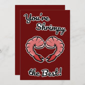 Invitation La meilleure crevette jamais (Devant / Derrière)