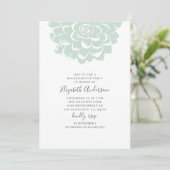 Invitation La menthe est succulente. Bachelorette moderne cac (Debout devant)
