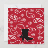 Invitation La mère de l'Occident rouge sera Baby shower (Dos)