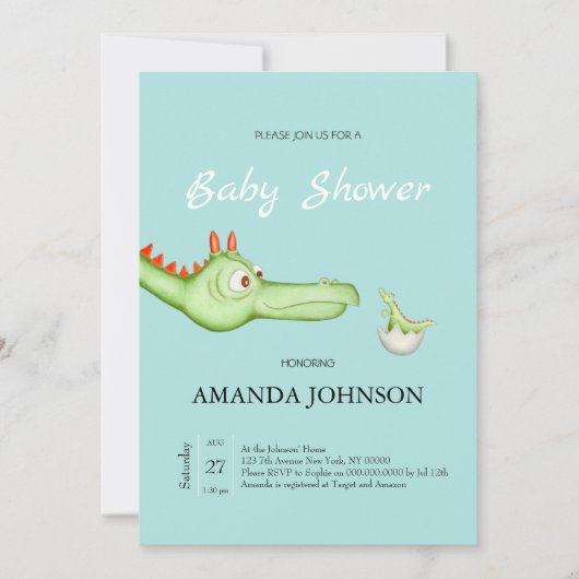 Invitation La mère d'un dragon (Devant)