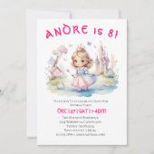 Invitation La mignonne princesse en Whimsical au pays des mer (Devant)