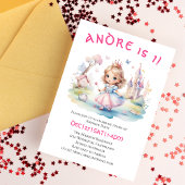 Invitation La mignonne princesse en Whimsical au pays des mer