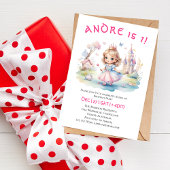 Invitation La mignonne princesse en Whimsical au pays des mer