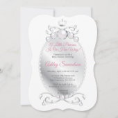 Invitation La mignonne princesse est sur son chemin Baby show (Devant)