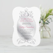 Invitation La mignonne princesse est sur son chemin Baby show (Debout devant)