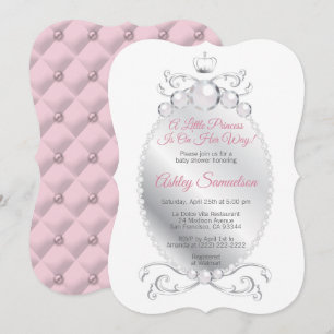Invitation La mignonne princesse est sur son chemin Baby show