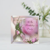 Invitation La mode chausse anniversaire de papillon de (Debout devant)