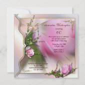 Invitation La mode chausse anniversaire de papillon de (Dos)