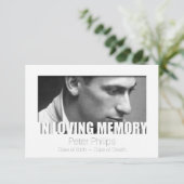 Invitation La Modèle de la vie en mémoire d'amour 3 (Debout devant)