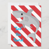 Invitation La morsure de requin invitent la 10ème fête (Dos)